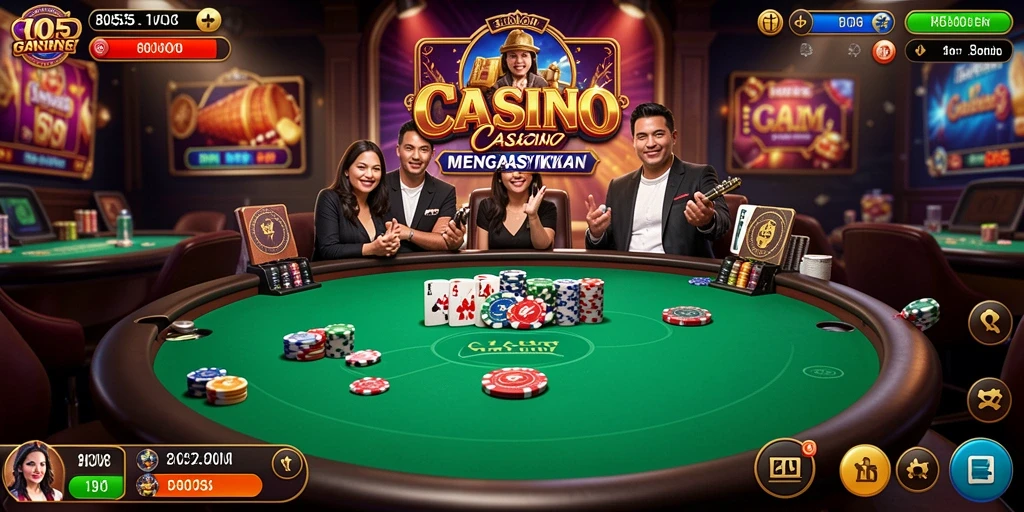 Screenshot gameplay Live Casino 8055 dengan dealer yang ramah.
