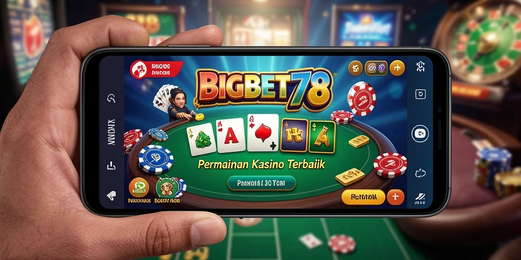Tampilan gameplay menakjubkan dari BIGBET78 di aplikasi Kasino.