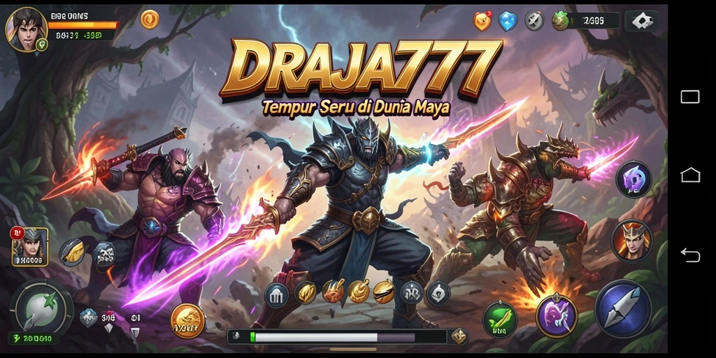 Tampilan menegangkan dari pertempuran dalam DRAJA777 yang penuh aksi.