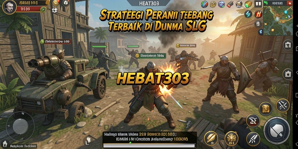 Tangkapan layar gameplay HEBAT303 menunjukkan pertempuran strategis yang mendalam.