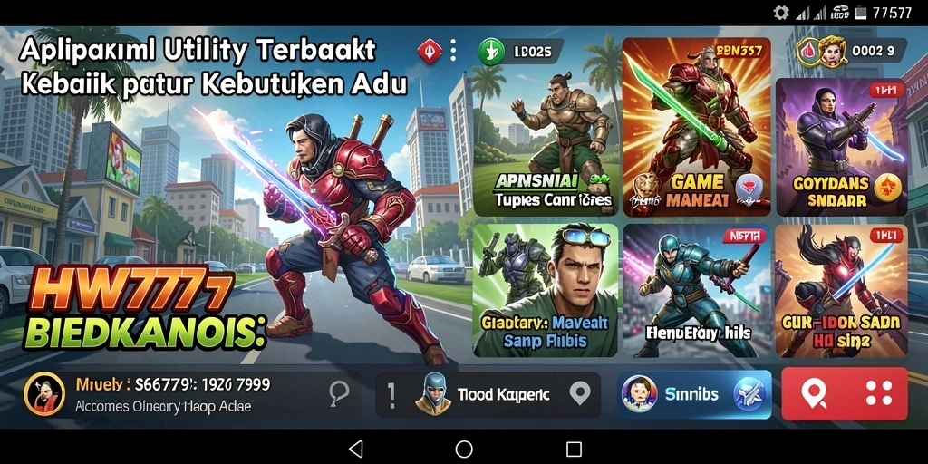 Tangkapan layar utama HW777 menampilkan antarmuka aplikasi Utility yang intuitif dan fungsional.