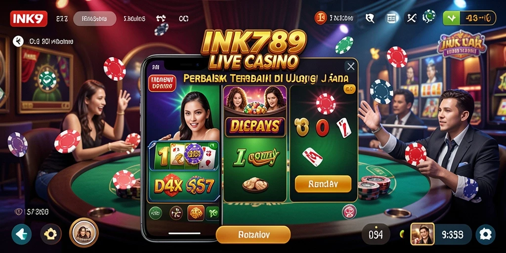 Gameplay seru Live Casino dengan dealer profesional di INK789.