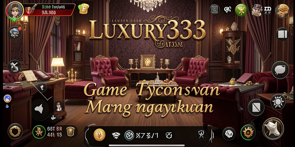 Screenshot gameplay LUXURY333 yang menampilkan manajemen bisnis yang menarik.