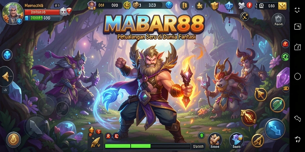 Screenshot gameplay MABAR88 dengan aksi seru dalam petualangan.