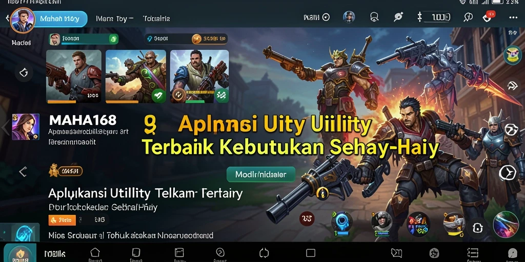 Tampilan antarmuka aplikasi MAHA168 yang menarik dan fungsional.