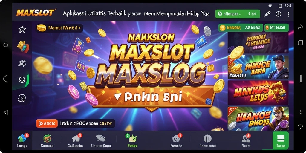 Screenshot MAXSLOT menampilkan fitur pengelolaan waktu yang interaktif.
