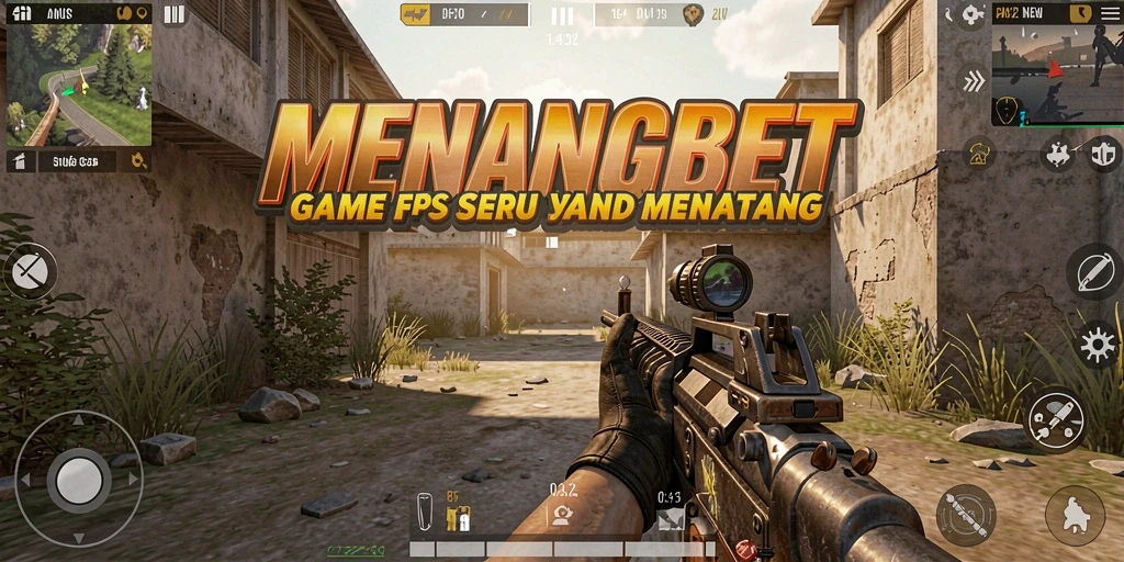Tangkapan layar gameplay <strong>MENANGBET</strong> menunjukkan pertarungan seru dalam mode FPS.