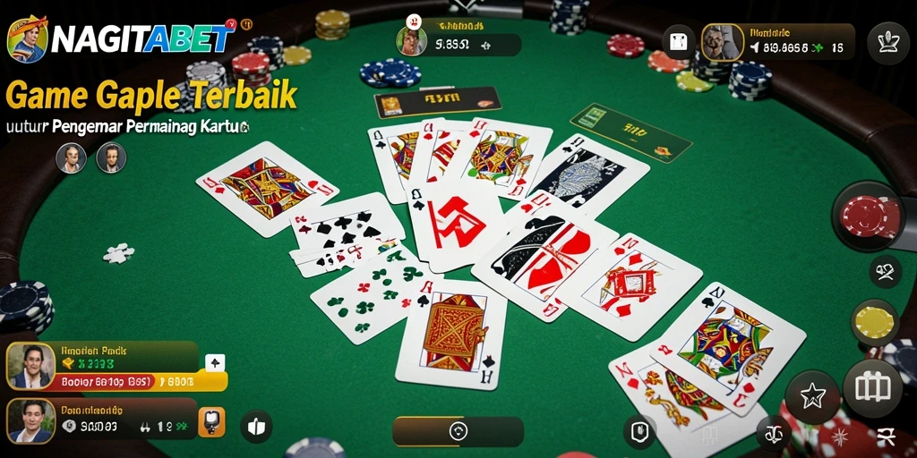 Tampilan seru gameplay NAGITABET dalam permainan Gaple.