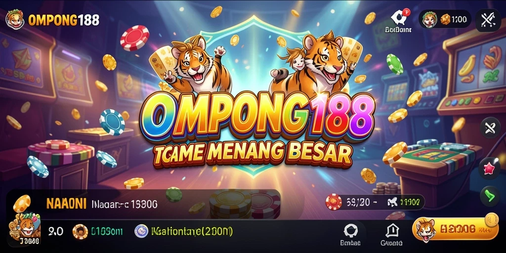 Gambaran gameplay seru OMPONG188 dengan berbagai permainan Kasino.