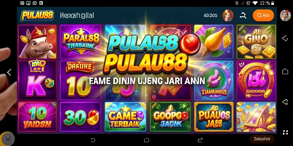 Tampilan gameplay menarik PULAU88 dengan simbol dan gulungan yang memukau.
