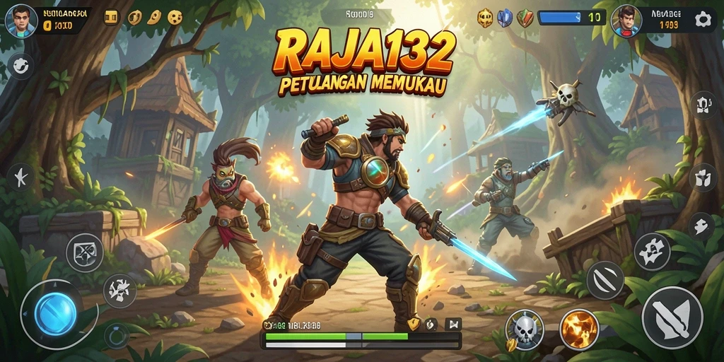 Tampilan gameplay RAJA132 yang penuh aksi dan menegangkan.