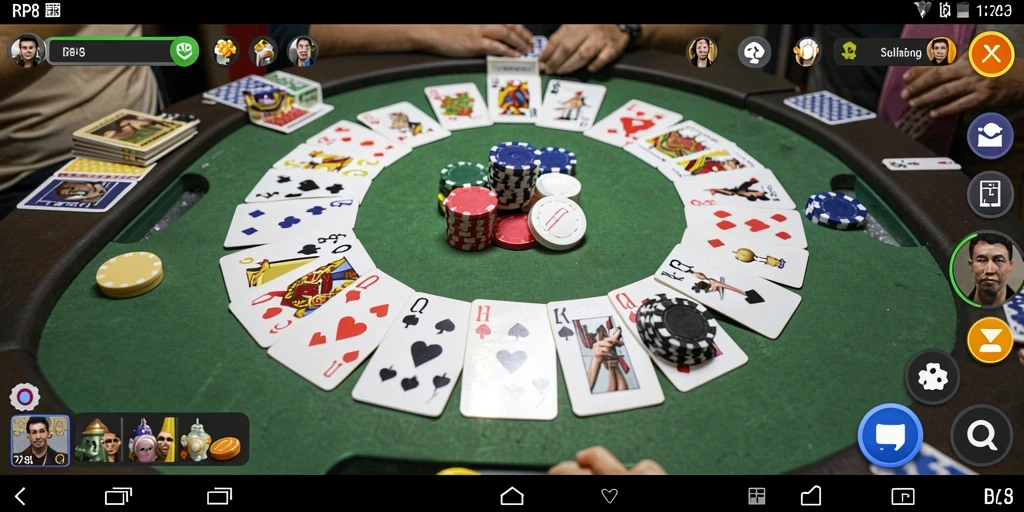 Tampilan seru gameplay Gaple di RP8 dengan fitur menarik.