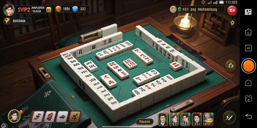 Tampilan gameplay menarik dari SVIP2 dengan variasi level Mahjong.