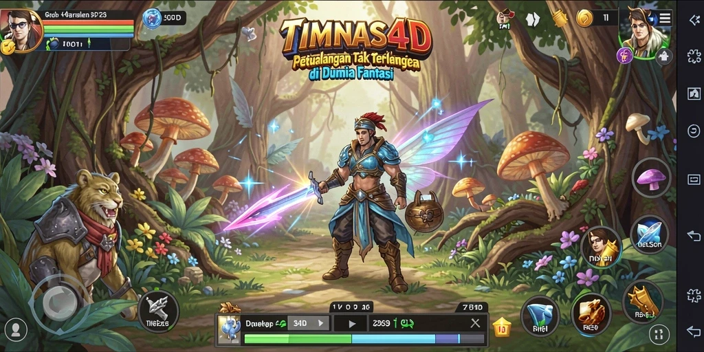 Tampilan gameplay seru dan mendebarkan di TIMNAS4D.