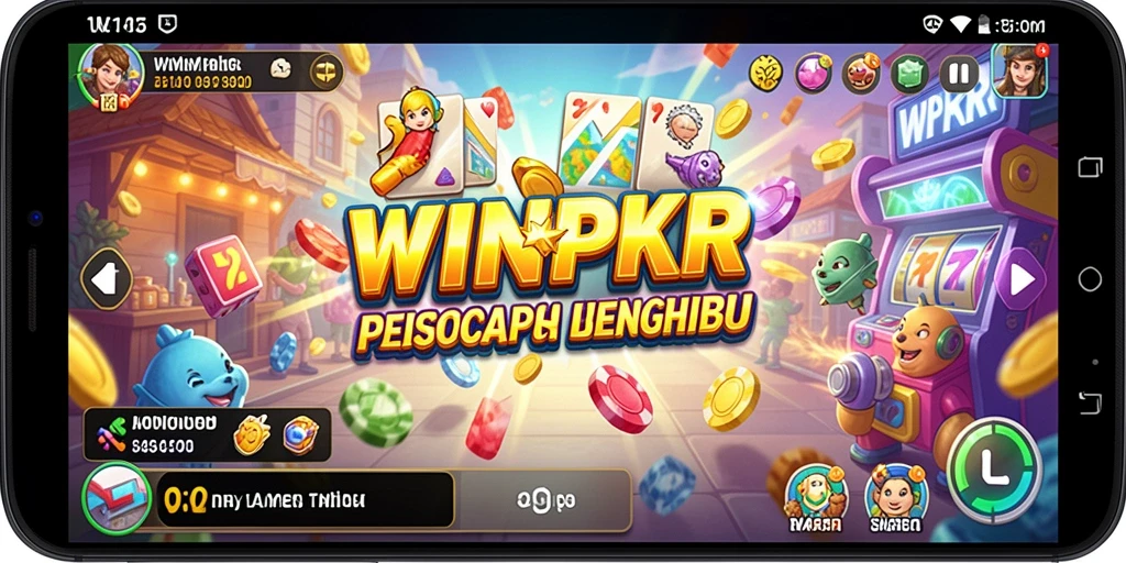 Tampilan gameplay seru dari WINPKR yang menantang.